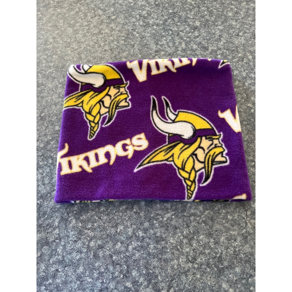 Minnesota Vikings Fleece Neck Gaiter Purple Gold NFL Fan Gear Winter Scarf
